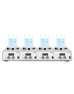 DLAB MS-H340-S4 SET 4 Bölmeli Isıtıcılı Manyetik Karıştırıcı SET 200... 1.500 rpm / 25... 340 °C / 4 x 10 L